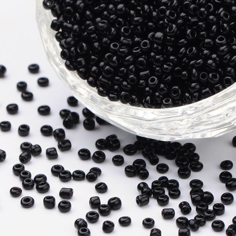 Perle (finte): Rocailles Schwarz 3mm / 30g – Nuovo (secondo la descrizione) da Rüegsau venduto da Tausendfreund
