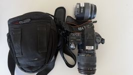 Sony Alpha A35 Kamera-Set mit 2 Objektiven