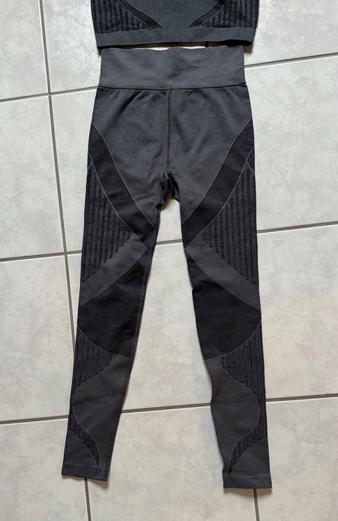 Generisch Yoga Outfit Damen Fitness Set Nahtlos Gestrickter Yoga