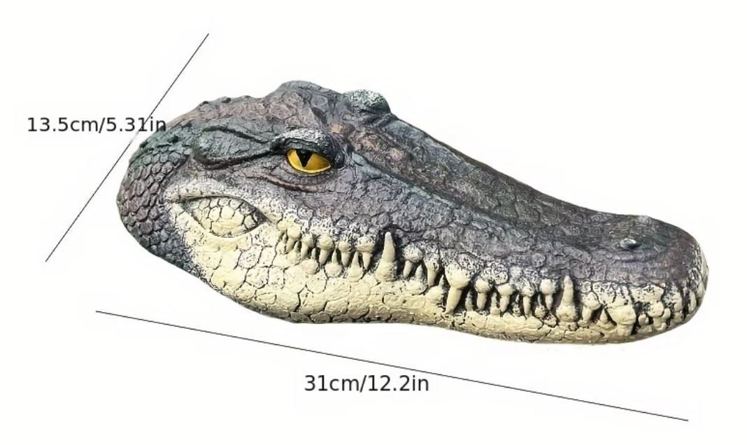 Statuette: Teich Krokodil Kopf (31 cm) – Nuovo e nell'imballaggio originale da Langenbruck venduto da Gumsi 3