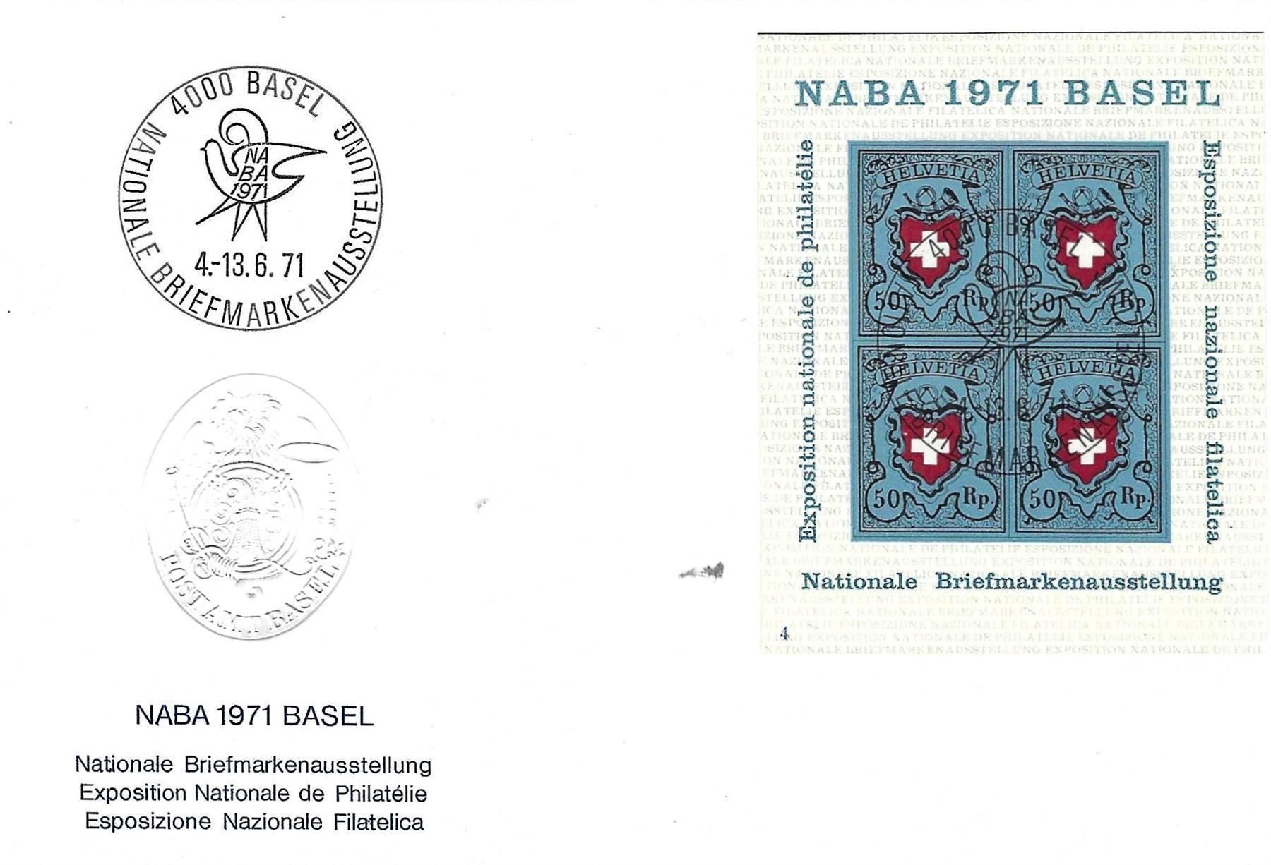 Tutti i francobolli: FDC  Viererblock 1971 – Usato da Koblenz venduto da Himmelsreiter