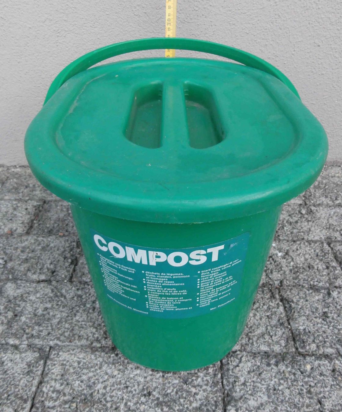 Cestini per rifiuti: Grünguteimer, Komposteimer mit Deckel und Henkel – Usato da Wohlen AG venduto da Flusslauf
