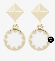 House of Harlow Ohrringe SUNBURST gold tone white Metall