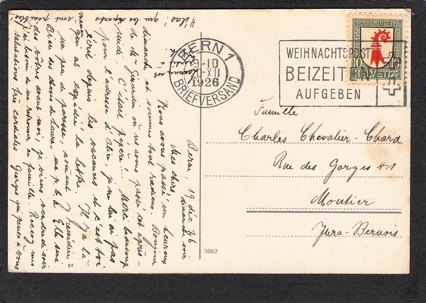 Cartoline postali: AK× Bern Bärenbrunnen , 1926 – Usato da Reichenburg venduto da Pipo-67 1