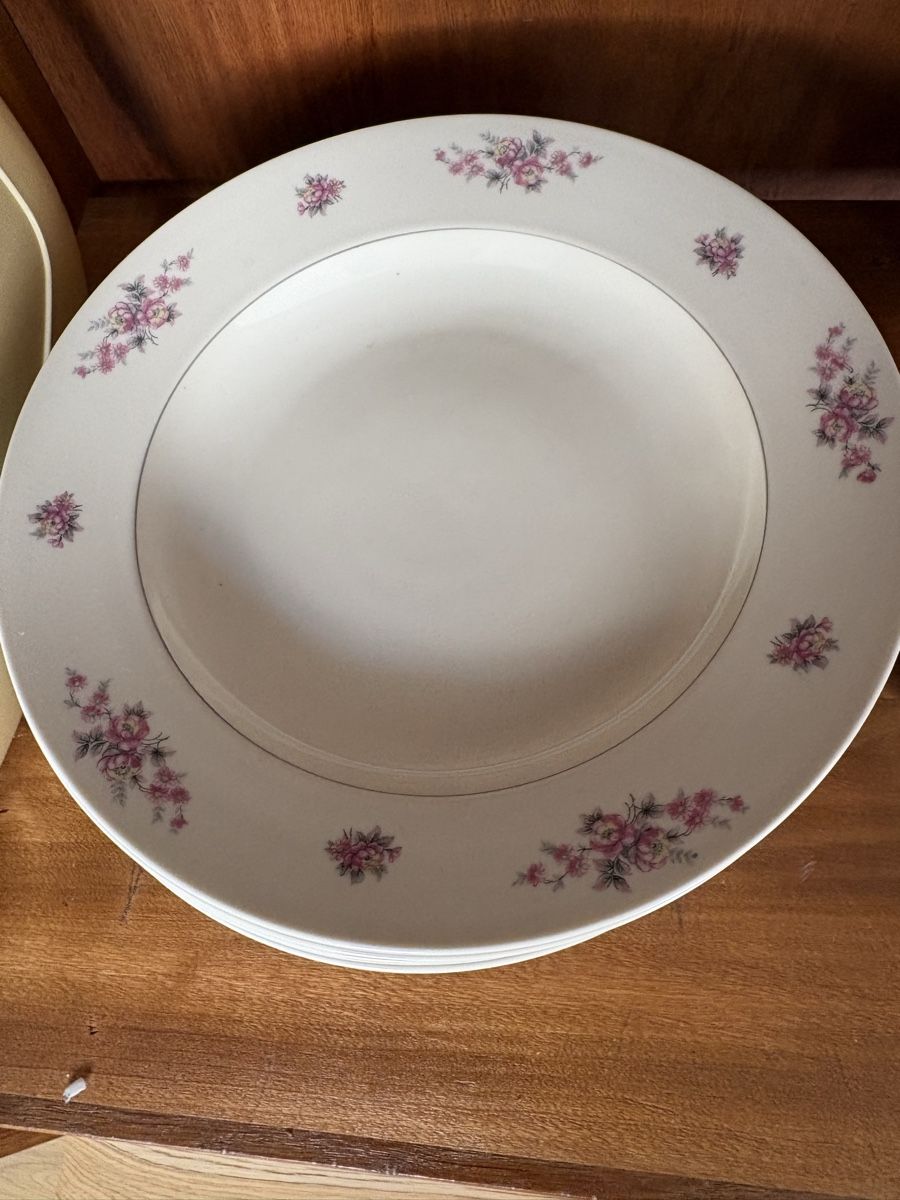 Set di piatti: Arcopal Geschirr Set Blumenmuster weiss gebraucht – Usato da Chur venduto da Weltanschau 4