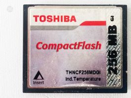 Toshiba Compact Flash 256MB Memory Vintage Digitalkamera