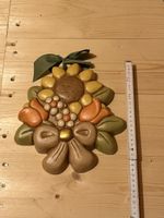 Thun Wandschmuck Blumenstrauss Keramik Vintage Top Zustand!