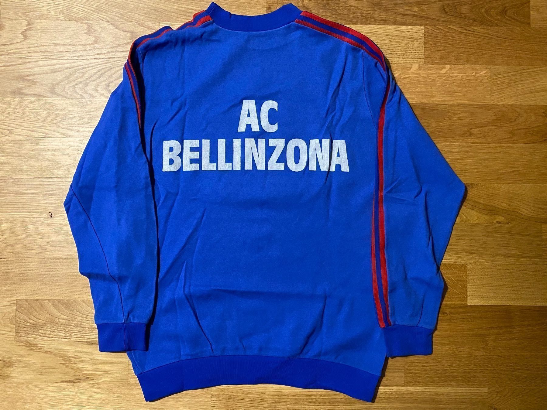 Adidas Pullover & Sweatshirts: AC BELLINZONA ADIDAS 1986/87 PULLOVER MAGLIONE PULL ACB S – Gebraucht aus Zürich von TRIKOTKAISER 1