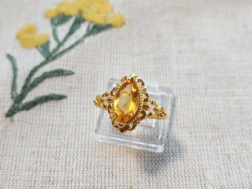 Anelli: NEW - S925 Citrine Ring (Adjustable) – Nuovo (secondo la descrizione) da Zürich venduto da cin_wcf6