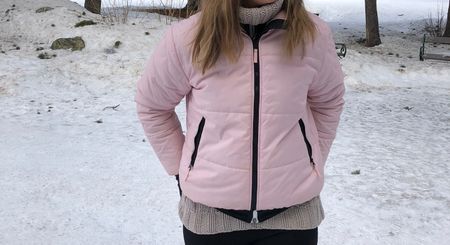 Glamour Giacca Invernale-Tg M/L-colore crema rose-chic 👍