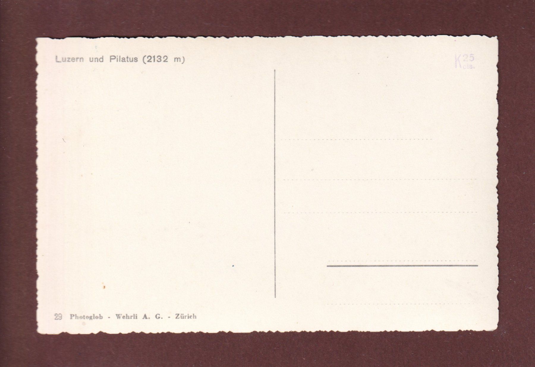 Cartoline postali: LUZERN und Pilatus – Usato da Pully venduto da nicecards 1