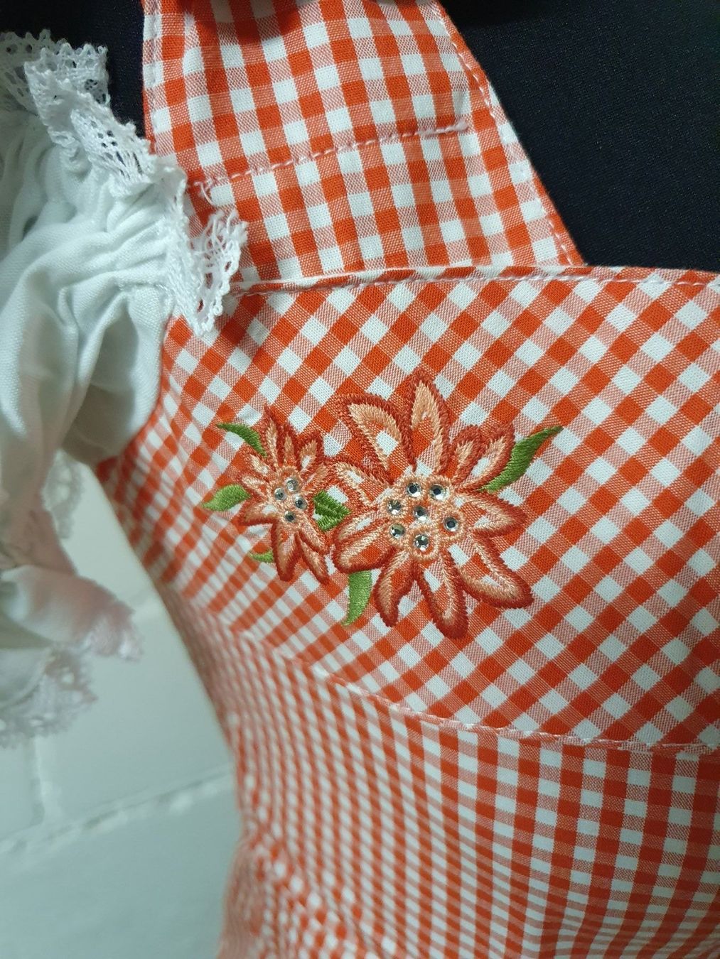Camicette: Neu: "Hammerschmid" /Mieder/ Gr. 34 /Baumwolle/ rot-orange – Nuovo (secondo la descrizione) da Muri AG venduto da Edlerweiss 5