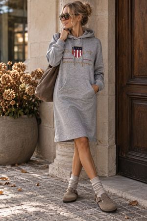 GANT Lässiges sportliches Sweatkleid mit Kapuze Gr.S