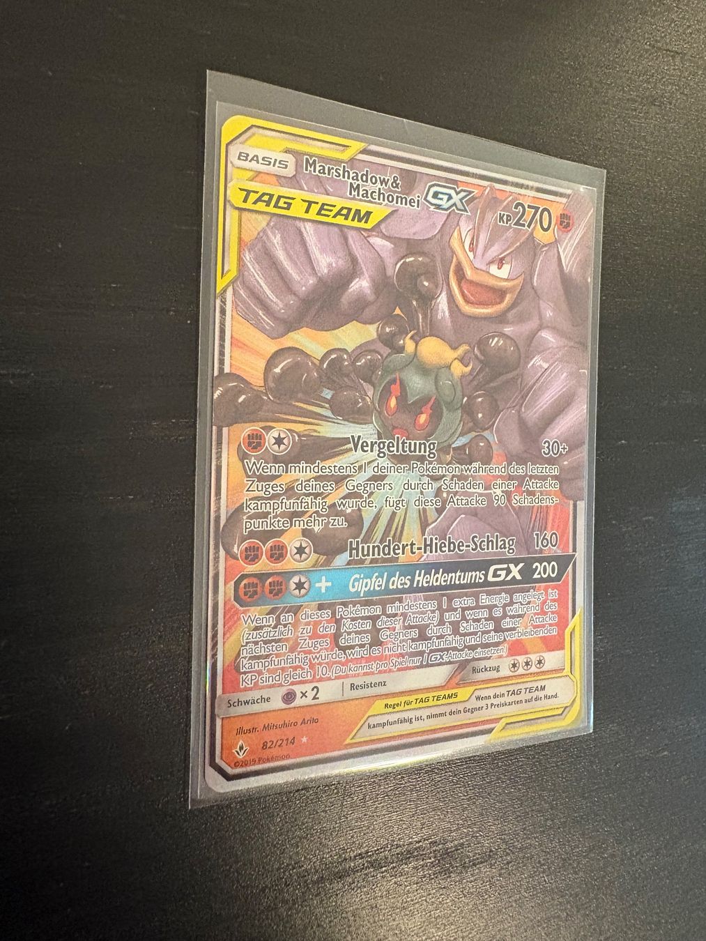 Pokémon Sammelbilder & Trading cards: 2019 - Marshadow & Machomei GX - 82 -  DE – Gebraucht aus Bonstetten von vonap 3