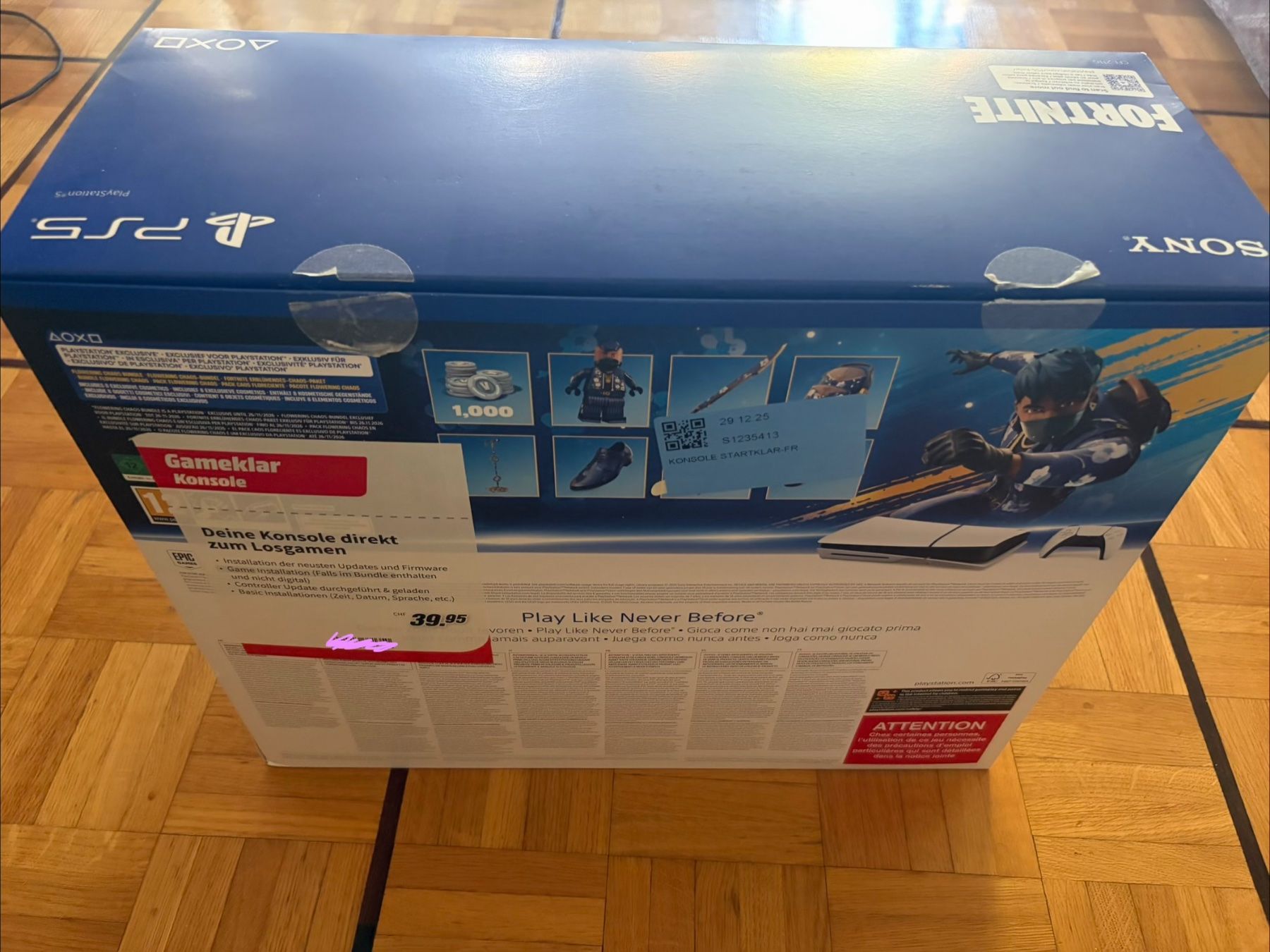 Sony Konsolen: Sony PlayStation 5 Console Fortnite Edition – Neu und originalverpackt aus Genève von jul_2fzv 3