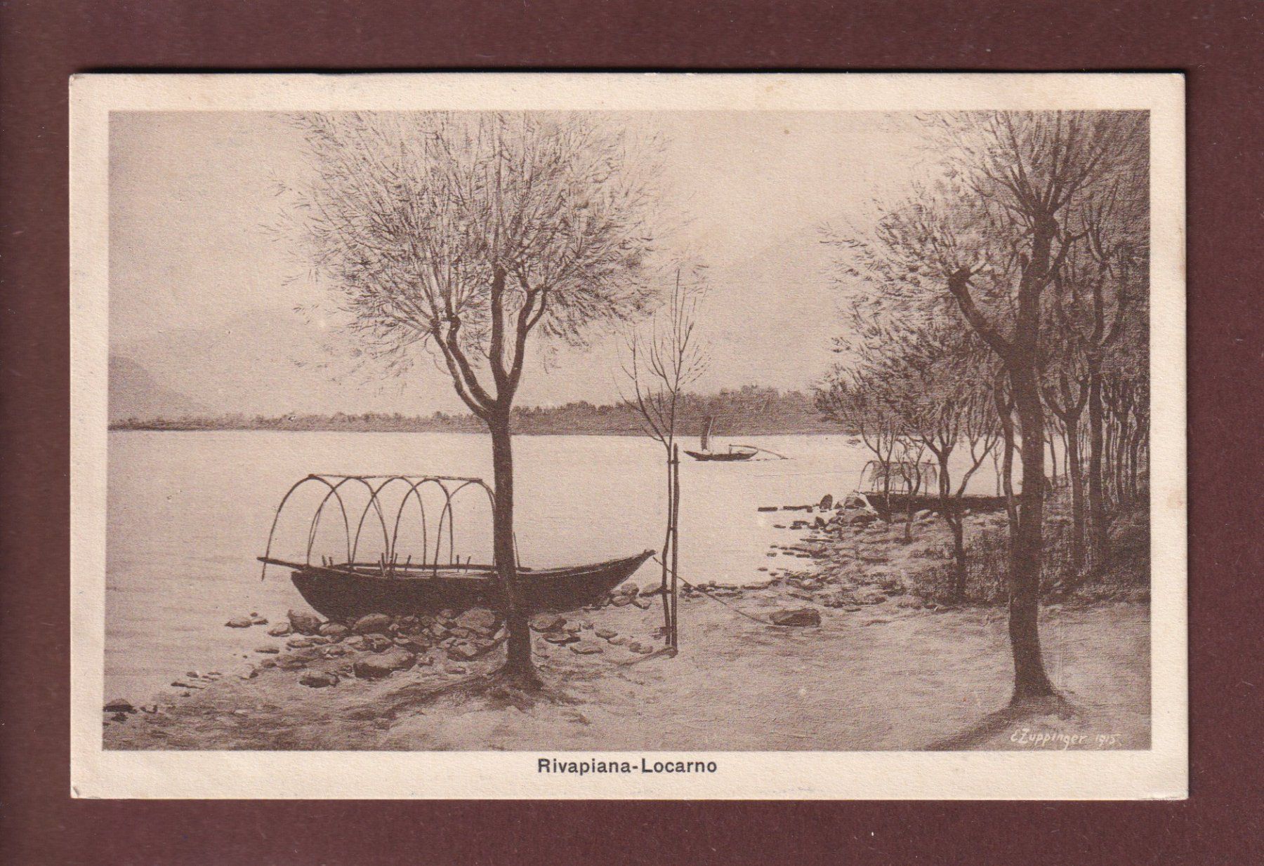 Ansichtskarten: RIVAPIANA-LOCARNO - 1916 Feldpost – Gebraucht aus Pully von nicecards