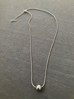 Schöne modische, silberfarbene Kette Edelstahl mit Perle