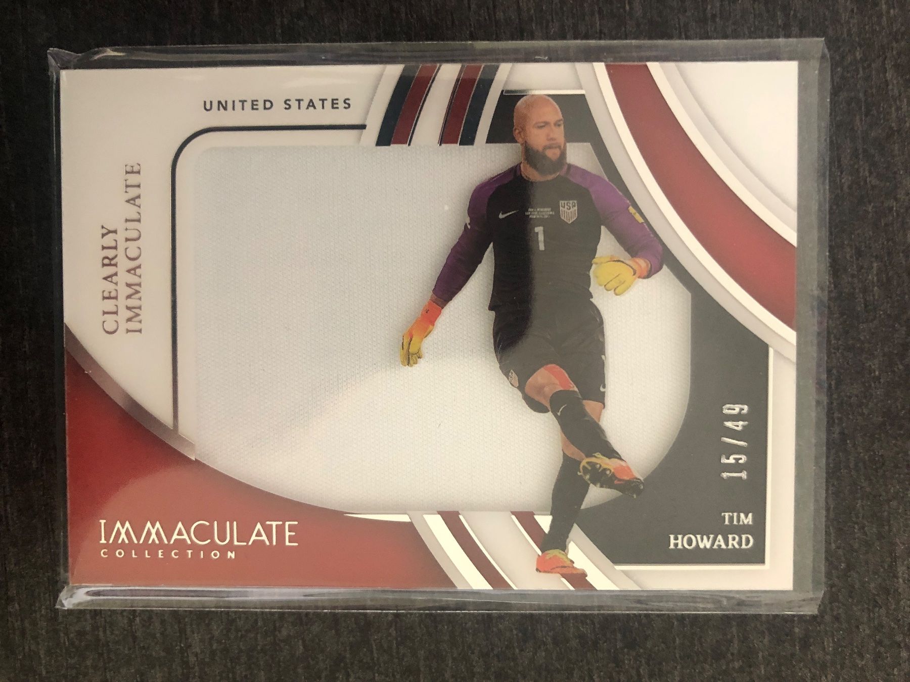 Topps Carte collezionabili: Panini Immaculate Tim Howard USA player-worn patch 15/49 – Usato da Wangenried venduto da Garagara