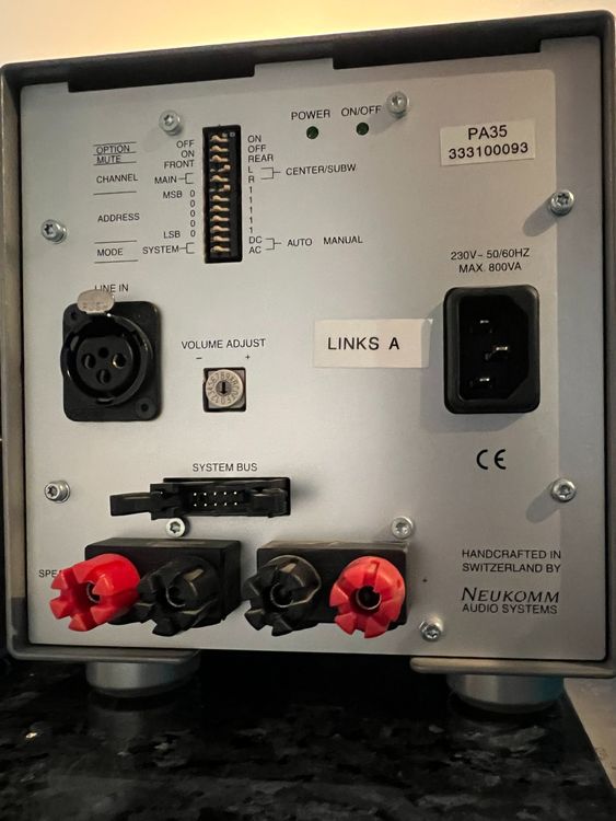 High-End Vorverstärker CA33 2xPA35 Monoblöcke Neukomm +TU32 3