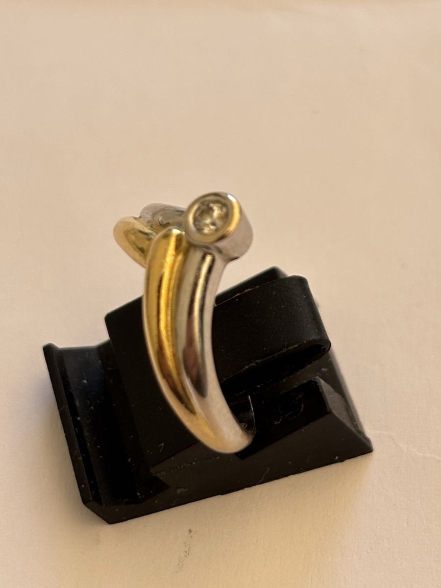 Anelli: Ring 750 bicolor mit  Diamant  – Usato da Langnau am Albis venduto da flusspflege 1