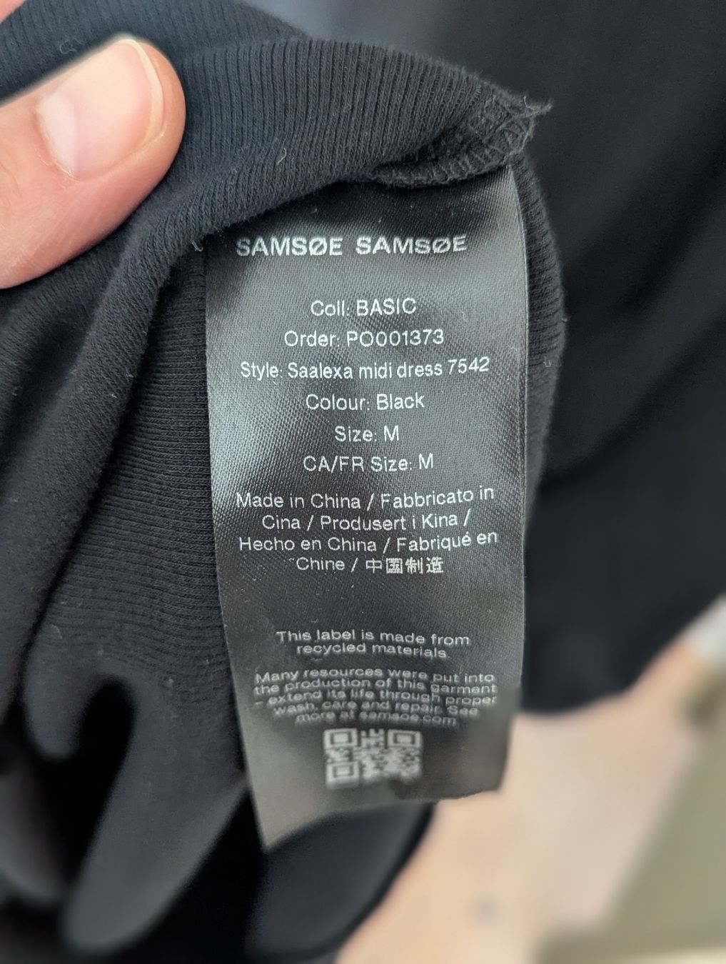 Samsøe Samsøe Vestiti: Samsoe Samsoe Jersey Etuikleid – Usato da Ottenbach venduto da tgww11 6