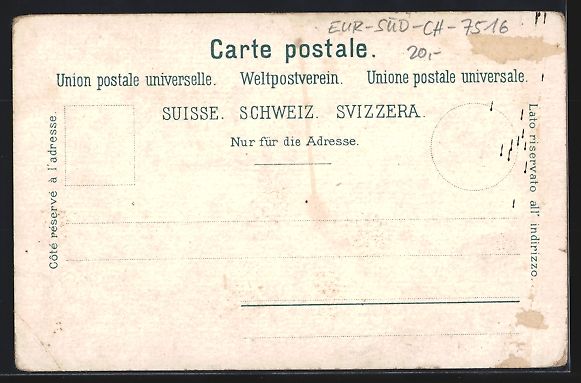 Cartoline postali: Litho Maloya, Chalet, Silser See, Blick  – Usato da Berlin venduto da bartko-reher 1