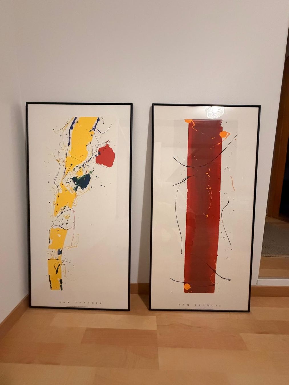 Tableaux: 2 Sam Francis Kunstdrucke mit Rahmen – D'occasion à Bichelsee par neenas16