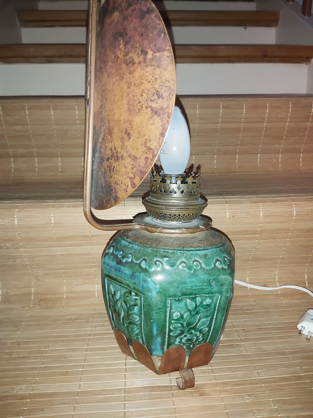 Lampen: Lampe, asiatisch, antik, türkis – Gebraucht aus Winterthur von Goldpipau 4