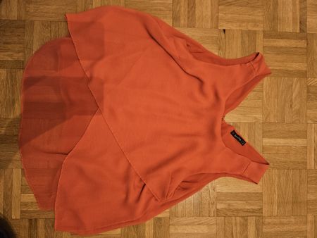 Débardeur Bershka orange taille M bon état général