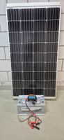 Solarzelle 120Watt  mit Regler und Bordbatterie 12V