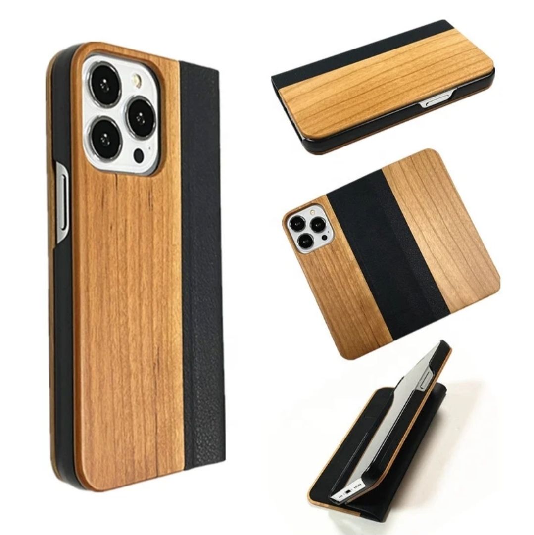 Apple Cover & Protezioni schermo: iPhone 16 pro Hülle Kirsch-Holz mit Leder – Nuovo e nell'imballaggio originale da Reiden venduto da mirtox 2