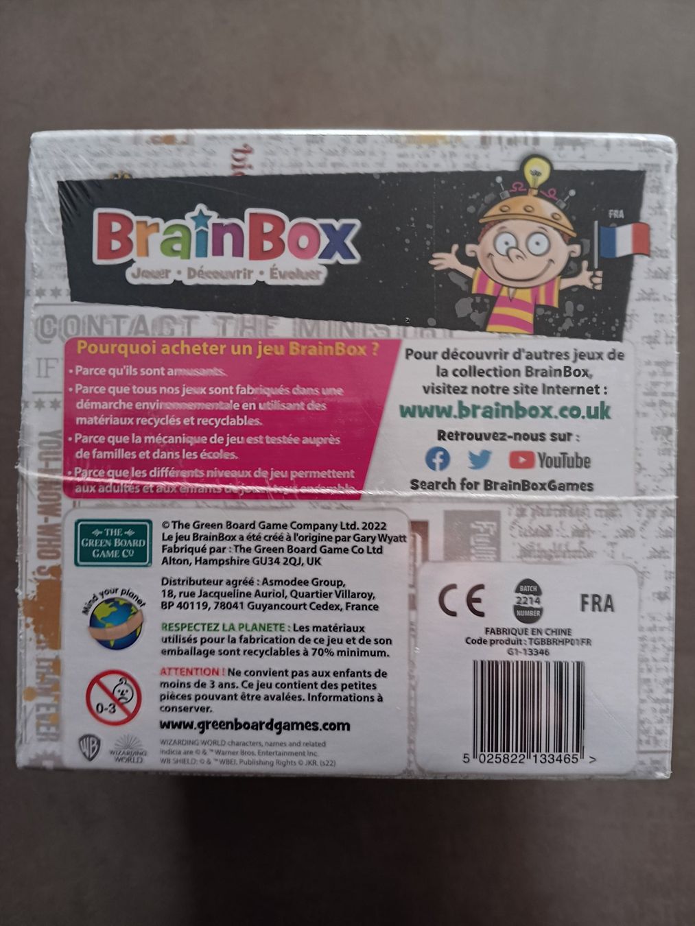 Spiele: BRAIN BOX Harry Potter – Neu und originalverpackt aus Cernier von Jezoner 1