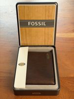 Fossil Herren Leder Portemonnaie Braun – Neu OVP, Metallbox
