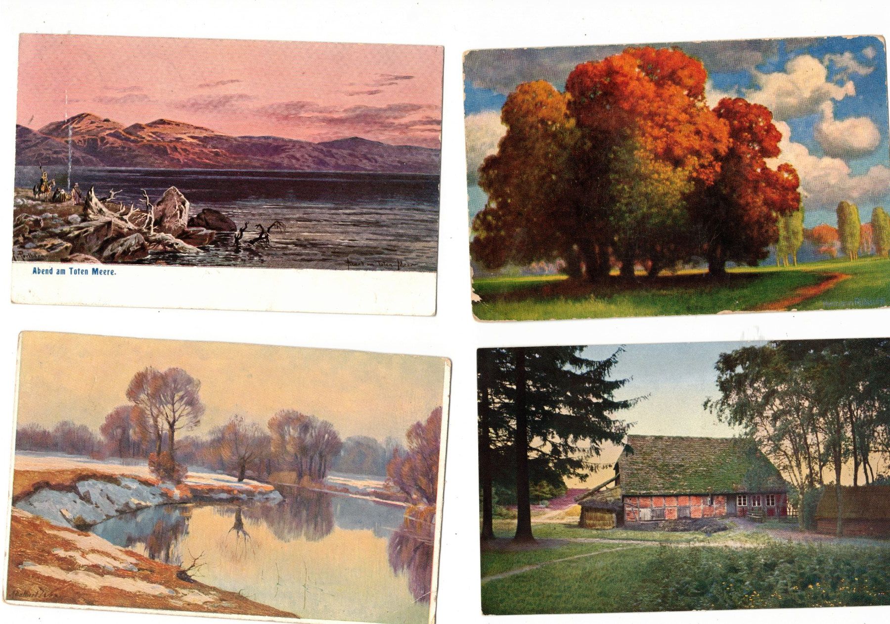 Cartoline postali: Landschaften  11 AK Gemälde Bilder Künstler – Usato da Widnau venduto da Seppl480 1