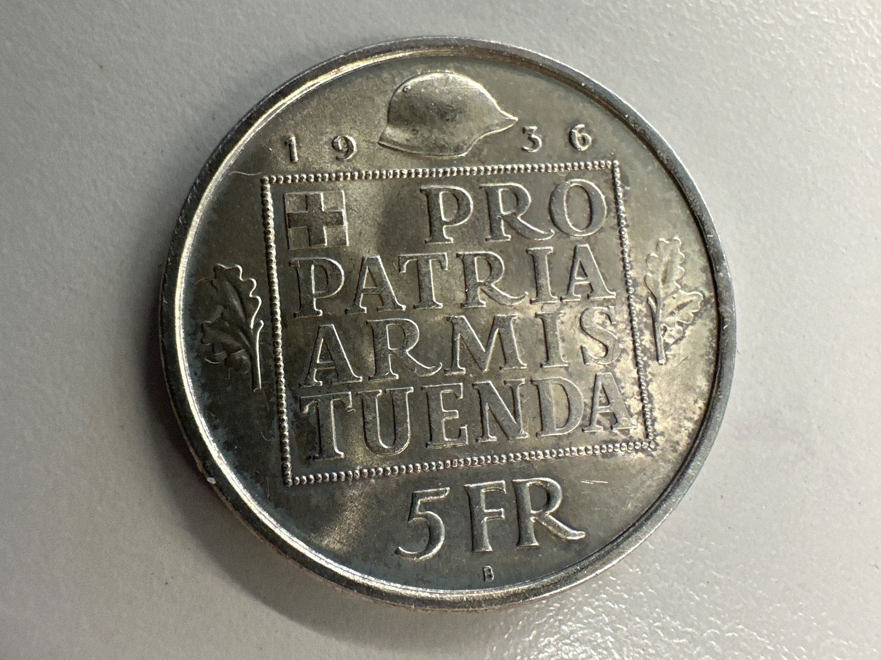 Tutti le monete: 5 Fr. Silber Schweiz Wehranleihe 1936 – Usato da Herisau venduto da herau 1
