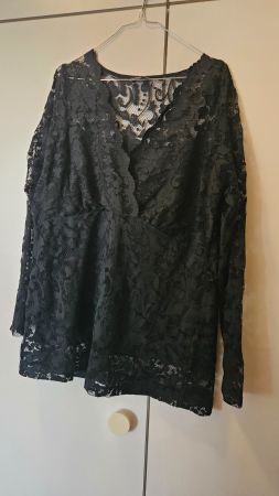 Maglietta verde petrolio semi trasparente Yessica tg. XL