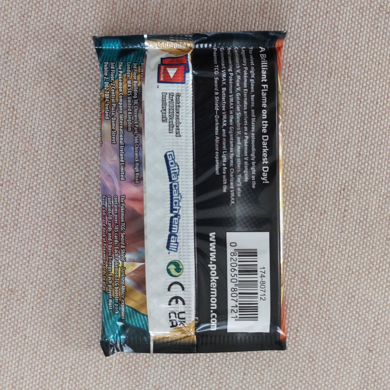 Pokémon Carte collezionabili: Pokemon Darkness Ablaze Booster EN – Nuovo e nell'imballaggio originale da uzwil venduto da Cama1 1