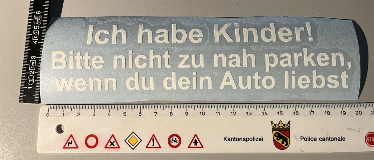 Sticker: Tuning Sticker - Ich habe Kinder – Nuovo (secondo la descrizione) da Burgdorf venduto da Caradhras