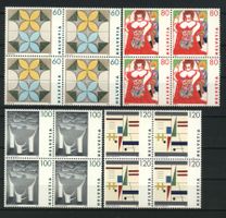1993, Sonderpostmarken III, Viererblöcke **