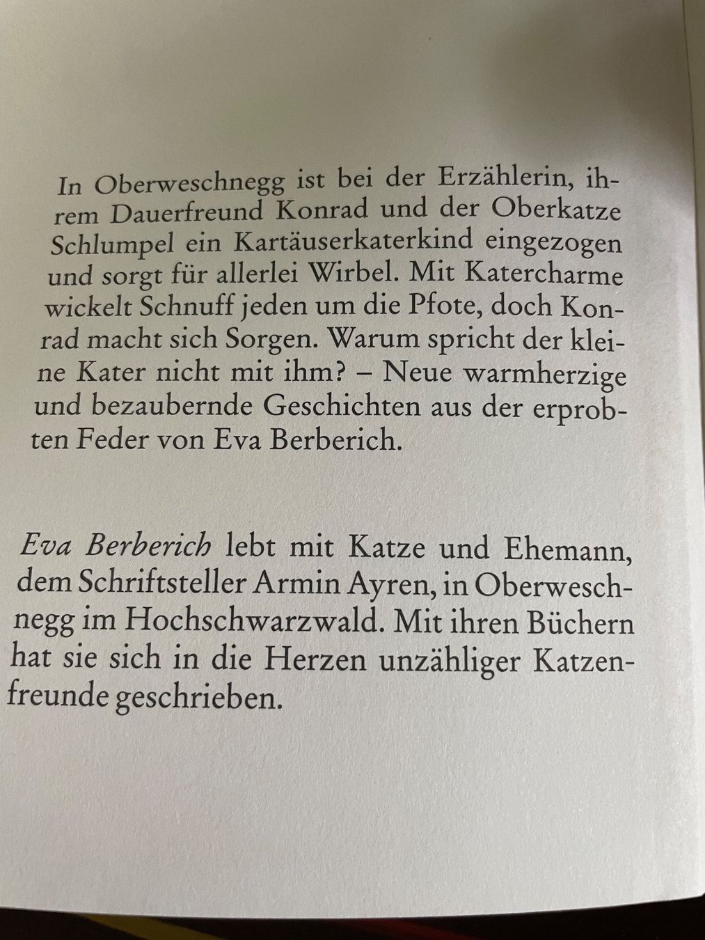 Libri: Katzen Roman von Eva Berberich – Nuovo (secondo la descrizione) da Emmenbrücke venduto da Ladyboutique 4