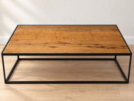 Pfister PABLO Couchtisch – Wildeiche massiv / Metall