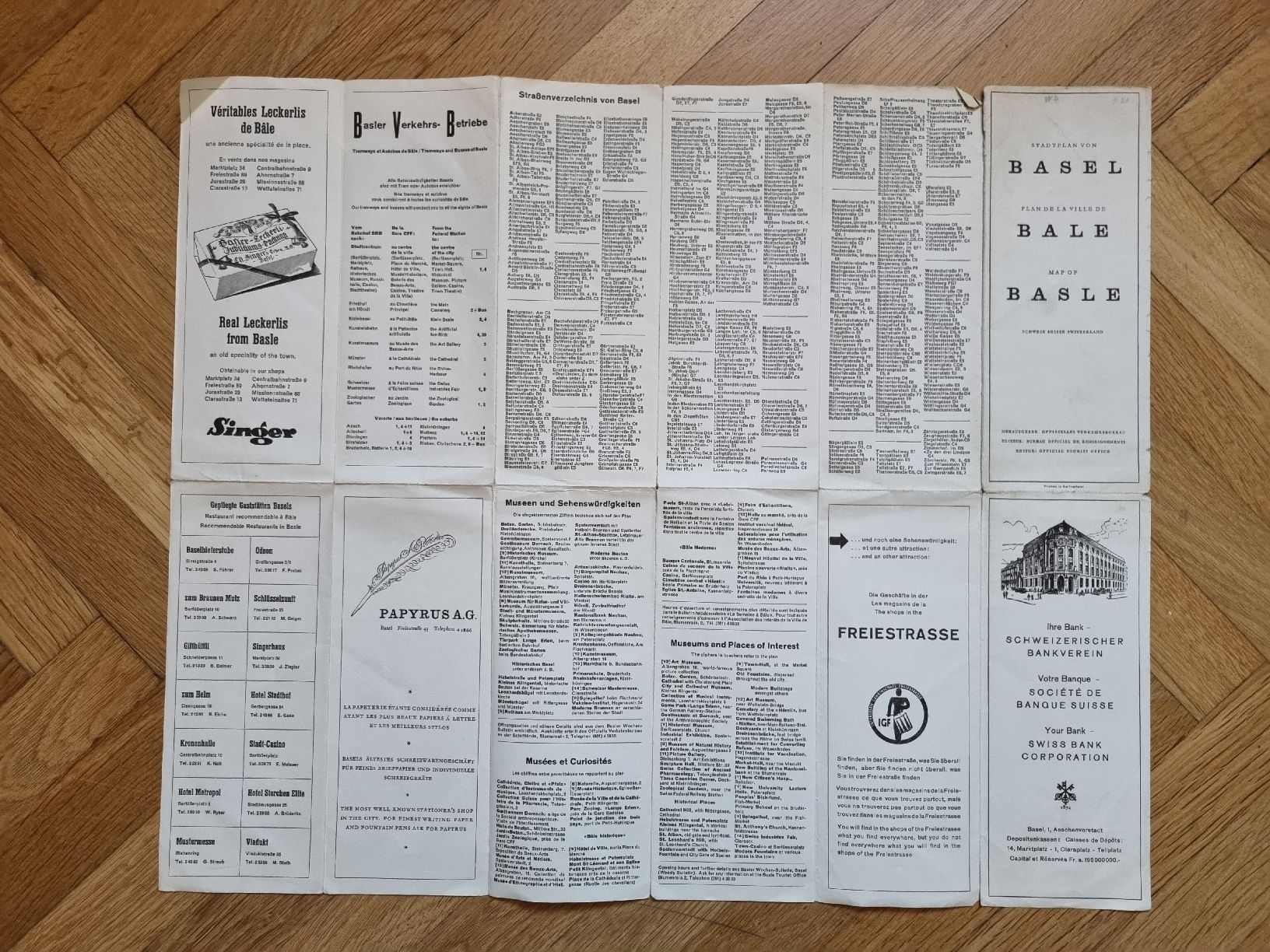 Cartine & Atlanti: Historischer Stadtplan Basel 1947 – Usato da Minusio venduto da Samuel__b 3
