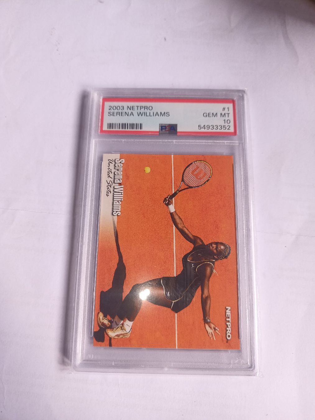 Cartes à collectionner: Carte Serena Williams 2003 NETPRO GEM MT 10 – Neuf (Voir description) à Nax par sdr_p79l