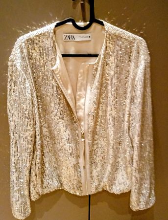 Bomber paillettes dorée