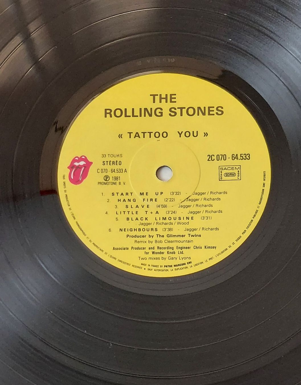 Schallplatten: LP - ROLLING STONES - TATTOO YOU – Gebraucht aus Steckborn von Quo7 1