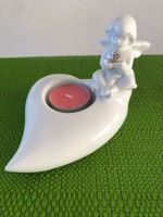 Teelichthalter Herz mit Engel