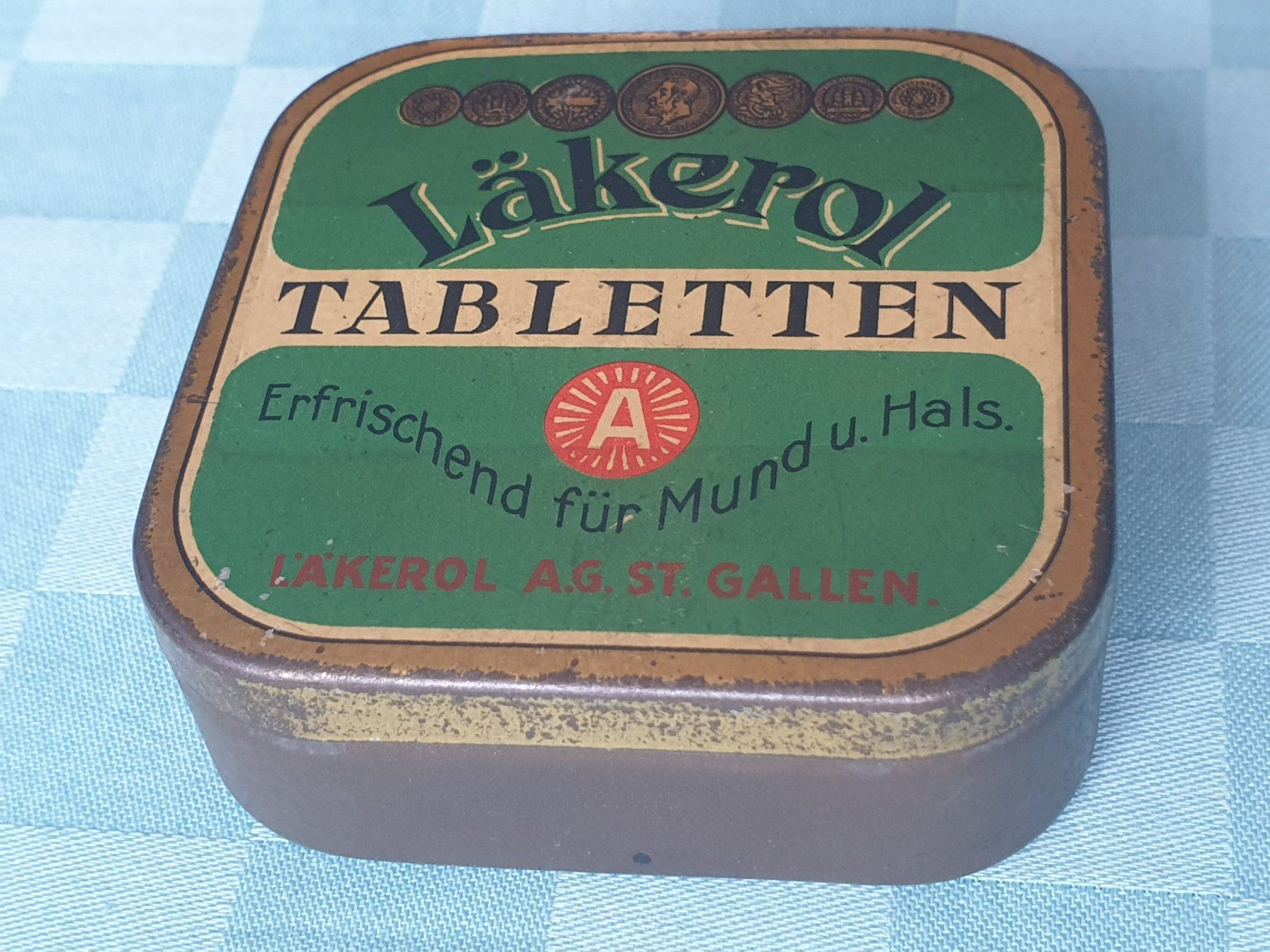 Dosen: alte Blech Dose Läkerol TABLETTEN ST.GALLEN – Gebraucht aus Mörschwil von spirspi 1