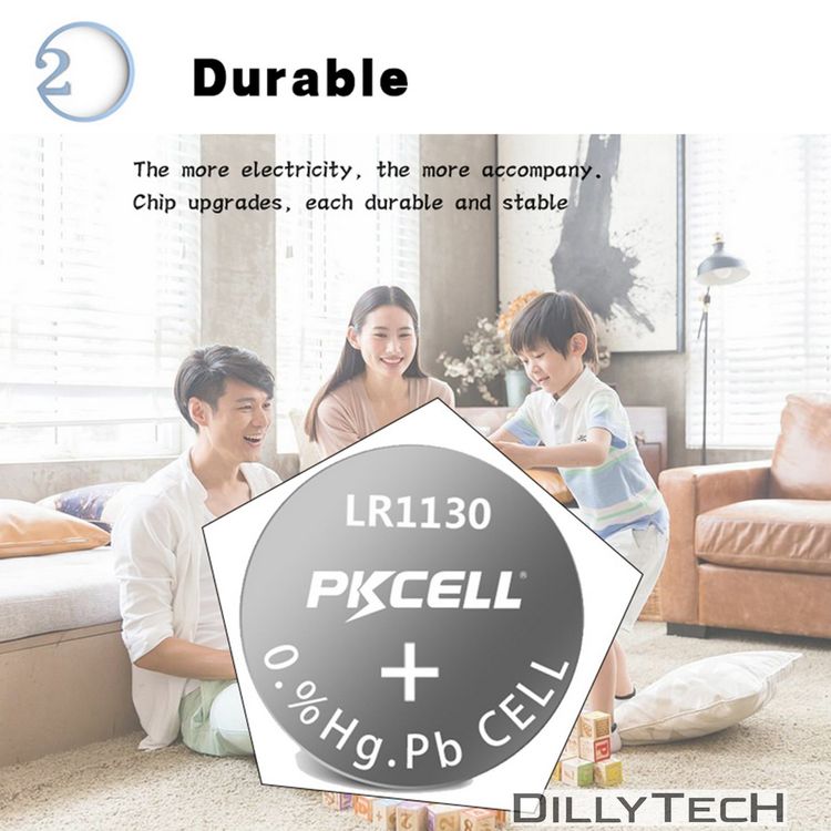Caricatori & Batterie: PKCELL AG10, LR54, 389 Knopfzellenbatterie - 50 Stk. – Nuovo e nell'imballaggio originale da Erlenbach ZH venduto da dillytech.ch 3