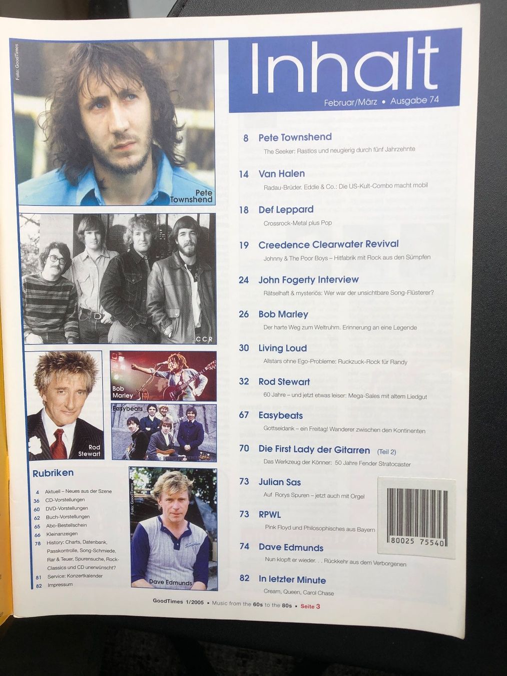 Riviste & Magazine: Pete Townshend – Usato da Aeschi SO venduto da Stones55 1