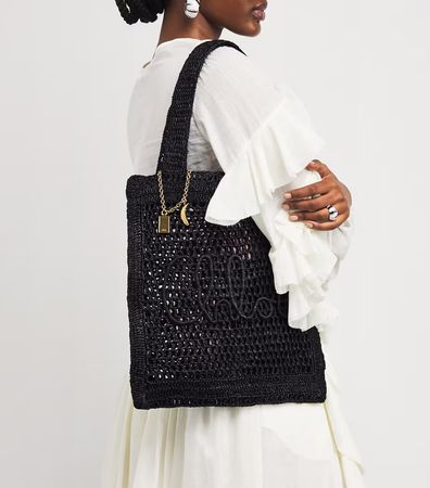 100% ORIGINAL CHLOÉ SUMMER BANANA CROCHETED TOTE BAG